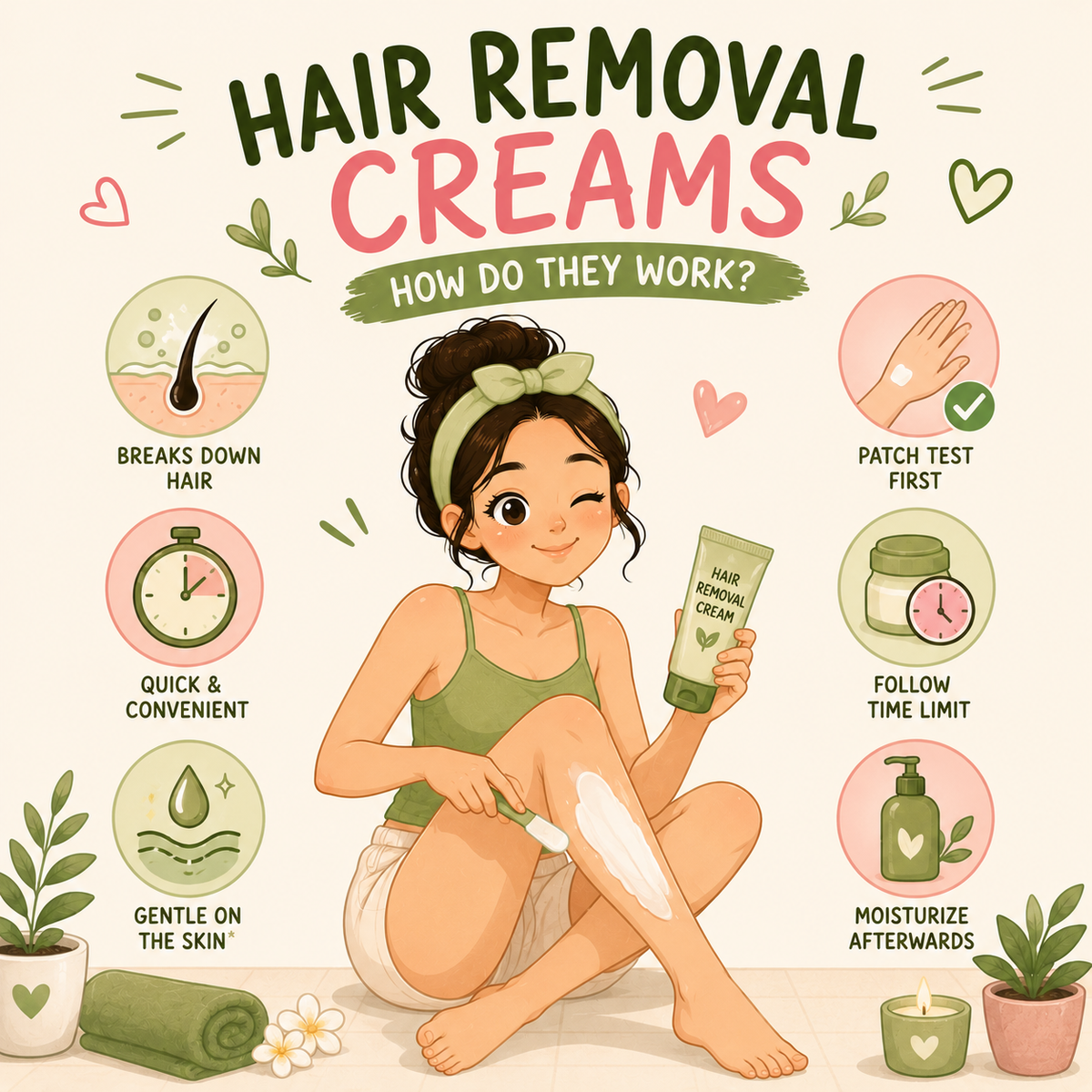 Hair Removal Creams: How Do They Actually Work?