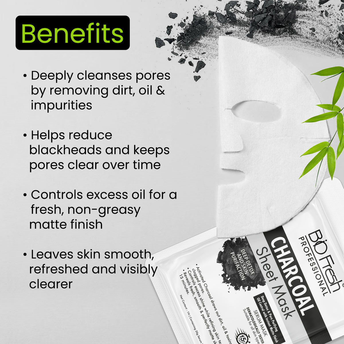CHARCOAL SHEET MASK 🖤