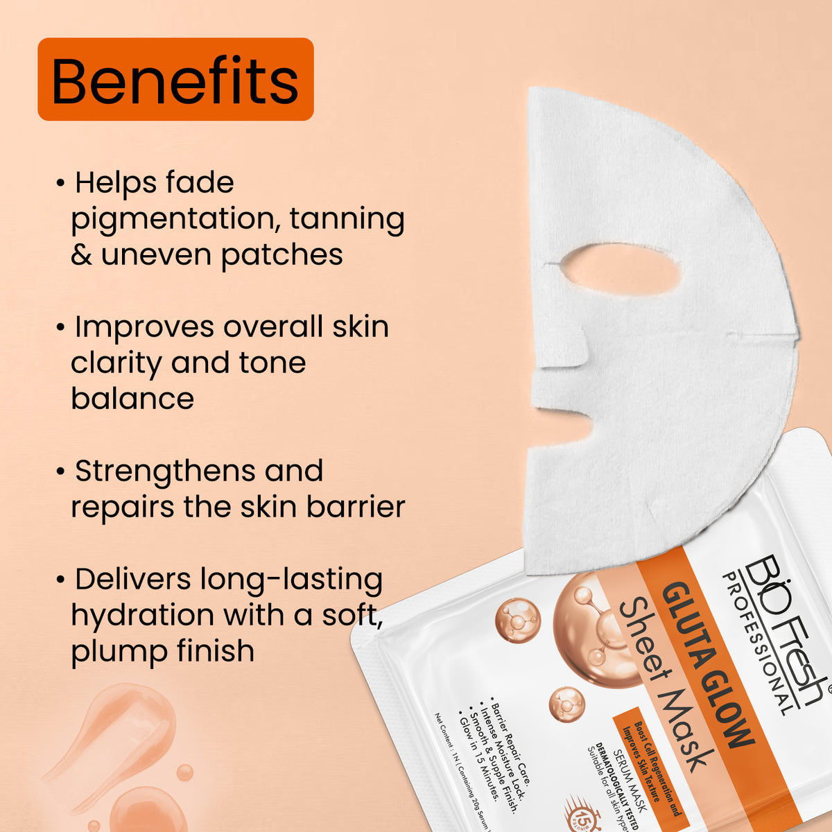 GLUTA SHEET MASK ✨
