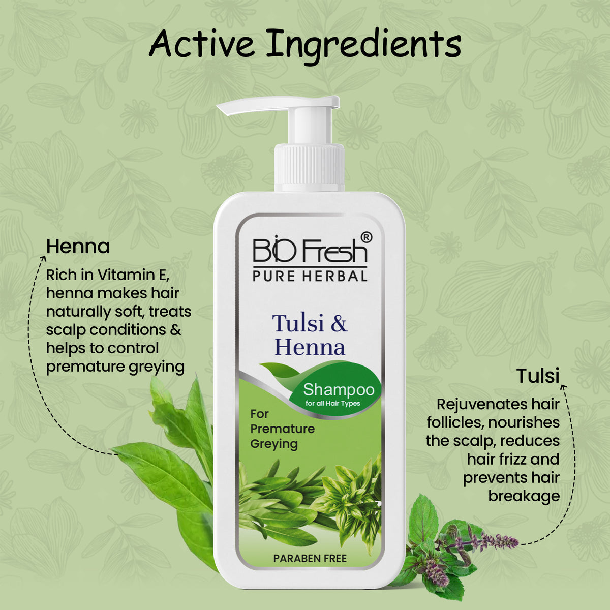 TULSI HENNA SHAMPOO 🌿