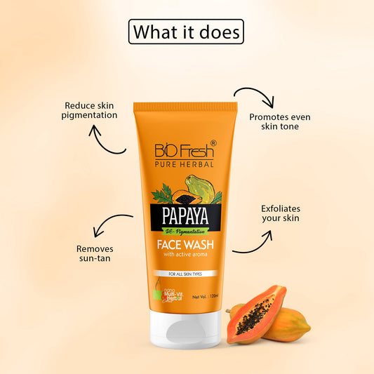 Natural Fruit Papaya Face Wash